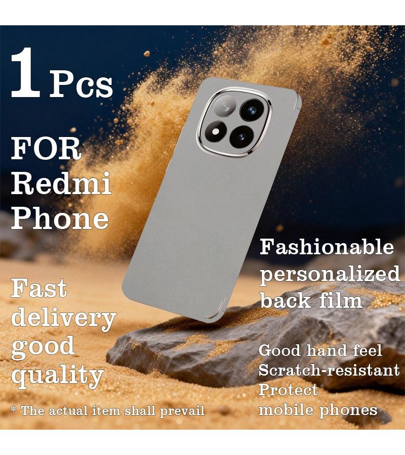 For Redmi Note 13 Pro Plus Ultra Thin Anti Scratch Wear Resistant Back Protective Film Solid Color Matte Feel Phone Skin With Installation Tool Three Piece Set - Image 1