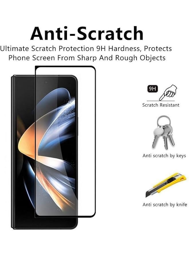 PROMASS [2-Pack] Screen Protector for Galaxy Z Fold 5 Front Tempered Glass Full Coverage Screen Guard 9H Hardness Anti Fingerprint Scratch Resistance for Galaxy Z Fold 5 - Image 5
