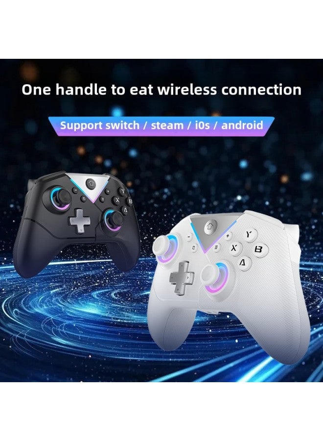 Beauenty Black Myth Wukong Switch Wireless Bluetooth Gamepad PC Mobile NS Universal Somatosensory Vibration With Back Key-Product Color:White (with Packaging) - Image 2