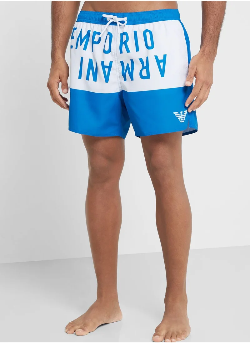 EMPORIO ARMANI Logo Swimshorts