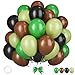 Sowide Dark Green Brown Balloons 12 Inchs Avocado Sage Green Black Latex Balloons for Boys Kids Video Theme Jungle Safari Game Party Baby Shower Wedding Grauation Birthday Decorations - Image 3