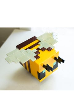 MINECRAFT Creative Bee LED Night Light - Home Decor Table Lamp for Kids, Bedroom Atmosphere, Gift for Children, Luminous Model Toy  - Image 5