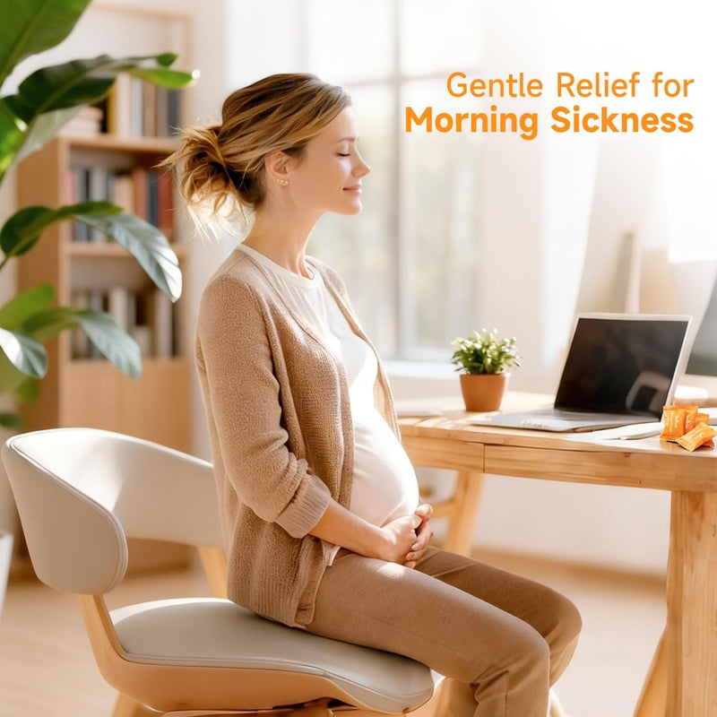 Temimar Honey-Ginger Drops for Nausea Relief, Support Upset Stomach & Motion Sickness Relief, Added Ginger & Vitamin B6 for Pregnant Women Morning Sickness, 60 Individually Lozenges - Image 5