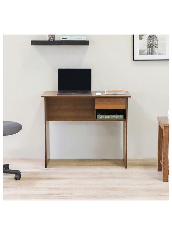 DANUBE HOME - طاولة كمبيوتر Maura مكتب مكتب محطة عمل حديثة للكمبيوتر المحمول طاولة ألعاب خشبية طاولة دراسة للمنزل والمكتب L 90 × العرض 45 × الارتفاع 75 سم كولومبيا - Image 1
