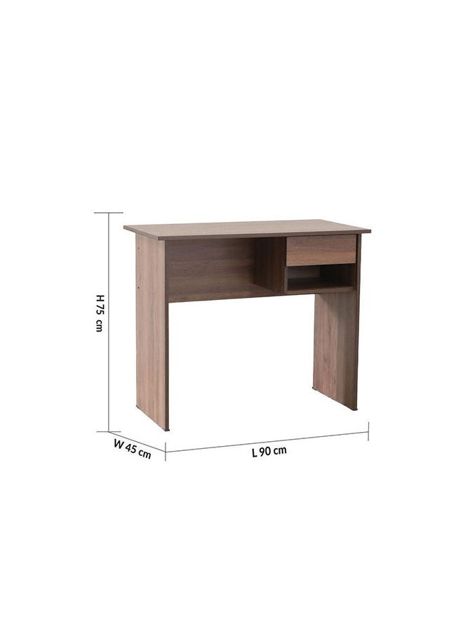 DANUBE HOME - طاولة كمبيوتر Maura مكتب مكتب محطة عمل حديثة للكمبيوتر المحمول طاولة ألعاب خشبية طاولة دراسة للمنزل والمكتب L 90 × العرض 45 × الارتفاع 75 سم كولومبيا - Image 1