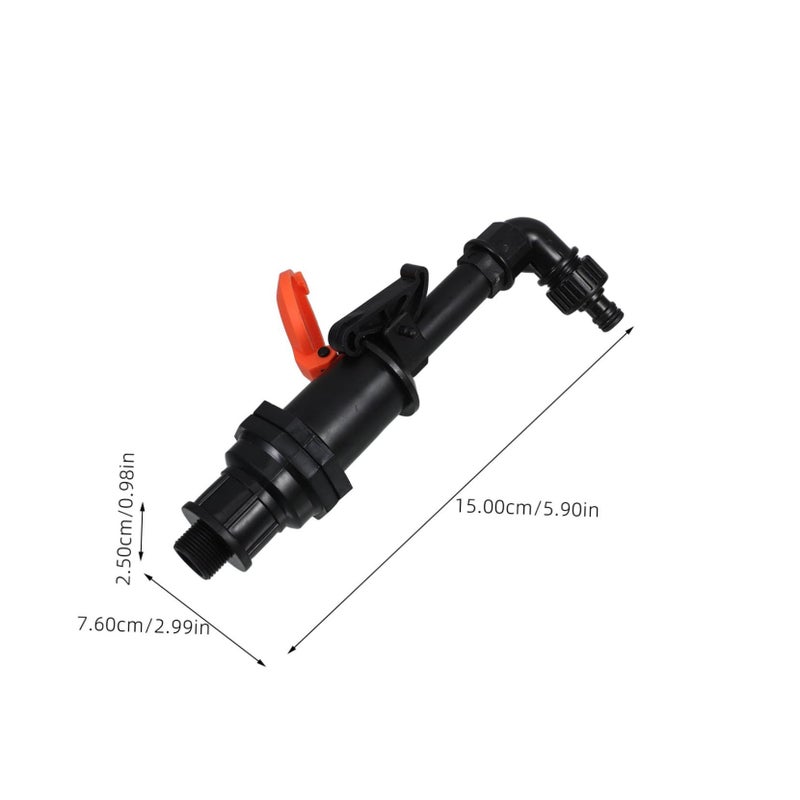 Garden Hose Quick Connect Valve Key Set with Elbow Connector for Easy Outdoor Installation - Image 3