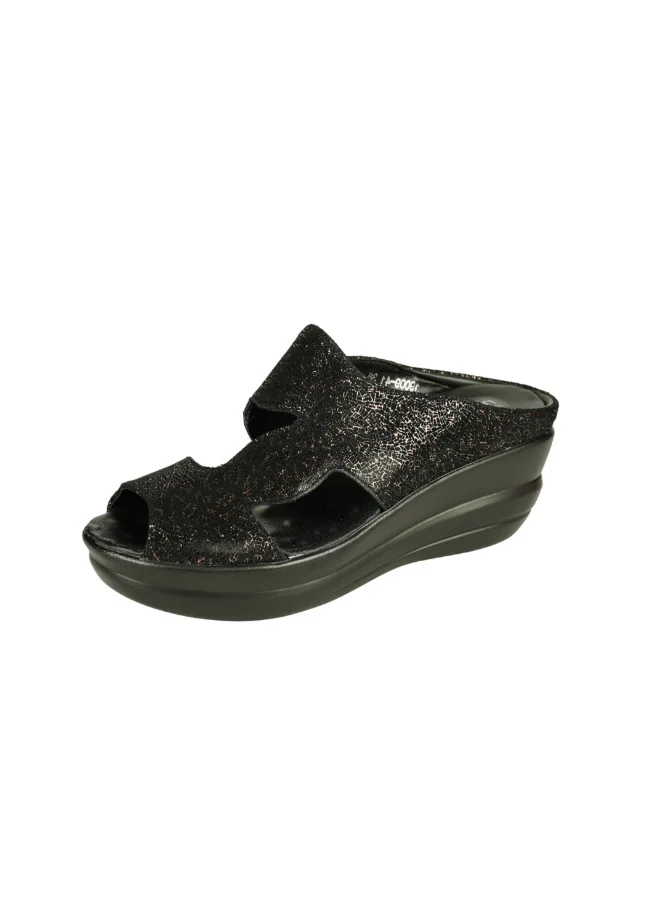 Michelle Morgan 092-2716 Michelle Morgan Ladies Wedge Heel Sandals 19009-41 Black
