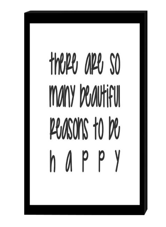 RYN Modern Wall Decor Painting With Inner Frame Black/White 40 x 60centimeter - Image 2