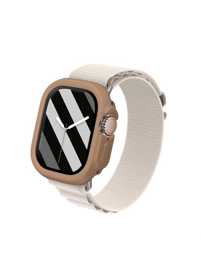 RHINOSHIELD Bumper Case Compatible with Apple Watch Ultra - [49mm] | Slim Protective Cover - Lightweight, Shock Absorbent, Non-Slip - Antique Bronze