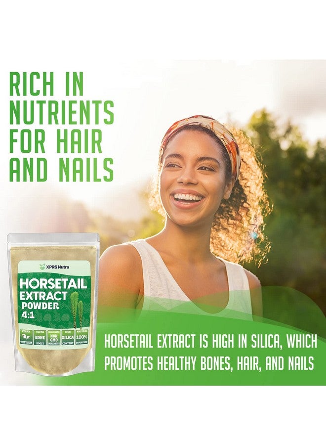 XPRS Nutra Horsetail Extract Powder For Hair Nail And Bone Growth High Potency Horsetail Root Powder High Silica Content For Maximum Results Vegan Friendly Horstail Extract (8 Oz) - Image 3
