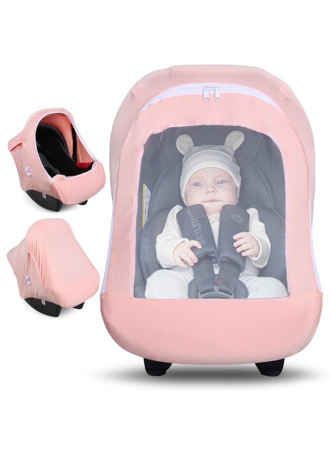 Metplus غطاء مقعد السيارة للأطفال 2 في 1 من ميتبلس، غطاء متعدد الاستخدامات لمقعد السيارة مع مظلة شمسية للخصوصية، احمِ مقعد طفلك بأمان وأناقة، أغطية لحامل الرضع للأولاد والبنات - Image 1