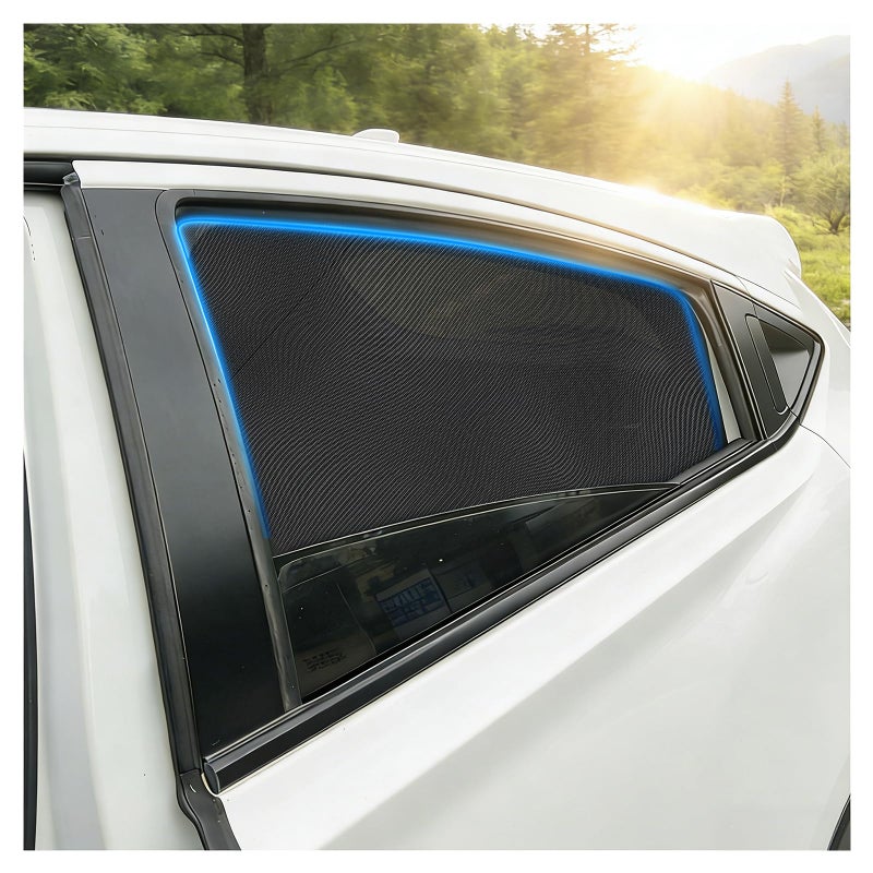 EJDRFN Car Window Shades2 Pack Car Side Window SunshadeBreathable Retractable Car Window Shade for BabyUniversal Fit Most of CarsGlare ShieldProtect PrivacyRear Windows - Image 3