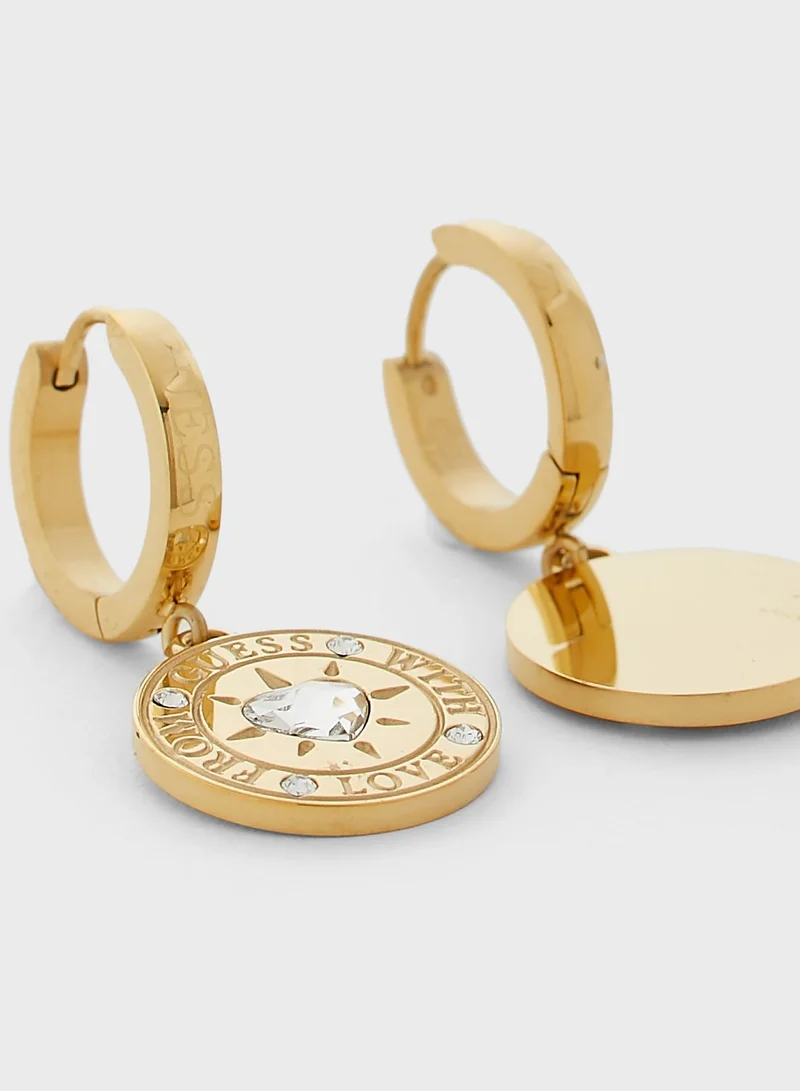 GUESS Stone Drop Earrings