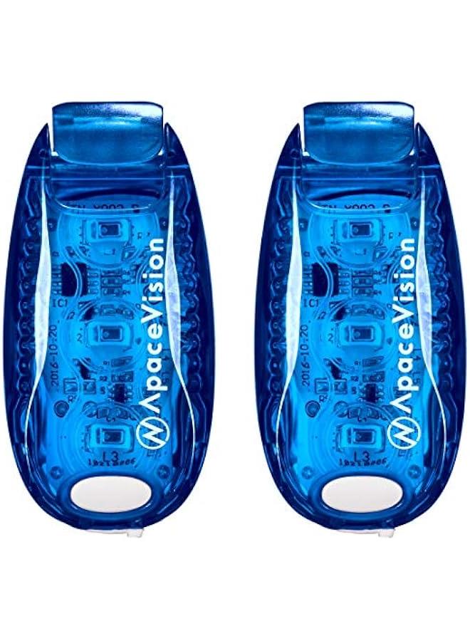 Arabest EverLightFX USB Rechargeable LED Safety Light (2 Pack) by Apace - Super Bright Bike Tail Light Works Brilliantly as Running Light for Joggers, Pets, Bicycle Strobe or Rear Clip On Lights - Image 1