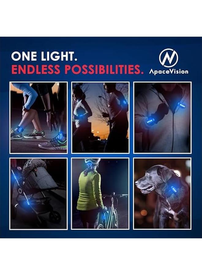 Arabest EverLightFX USB Rechargeable LED Safety Light (2 Pack) by Apace - Super Bright Bike Tail Light Works Brilliantly as Running Light for Joggers, Pets, Bicycle Strobe or Rear Clip On Lights - Image 5