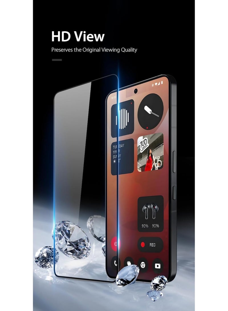 Screen Protector for Nothing Phone 3 5G Tempered Glass Screen Protector 9H Hardness Anti Fingerprint Scratch Resistance for Nothing Phone 3 5G - Image 5