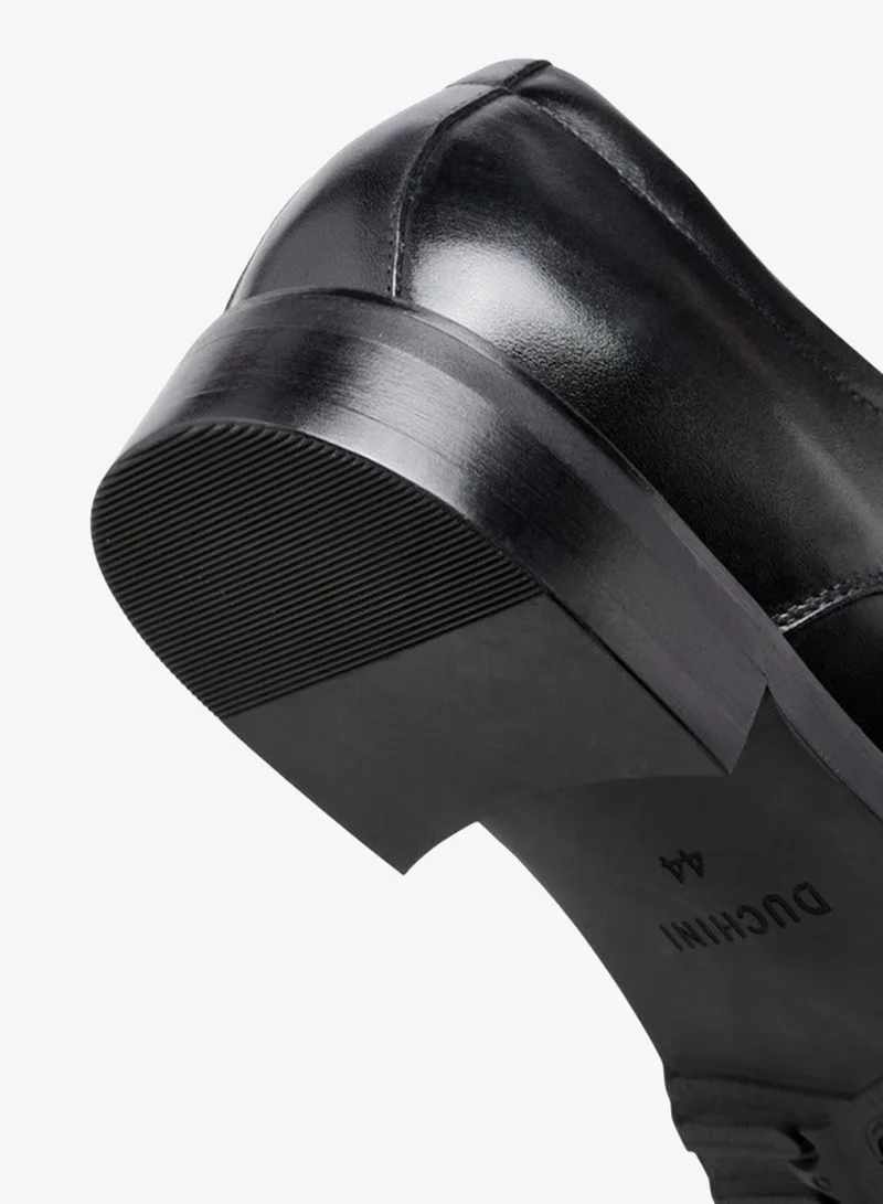 DUCHINI Black Men Leather Lace-Up Derby Shoes for Men | Best Price UAE