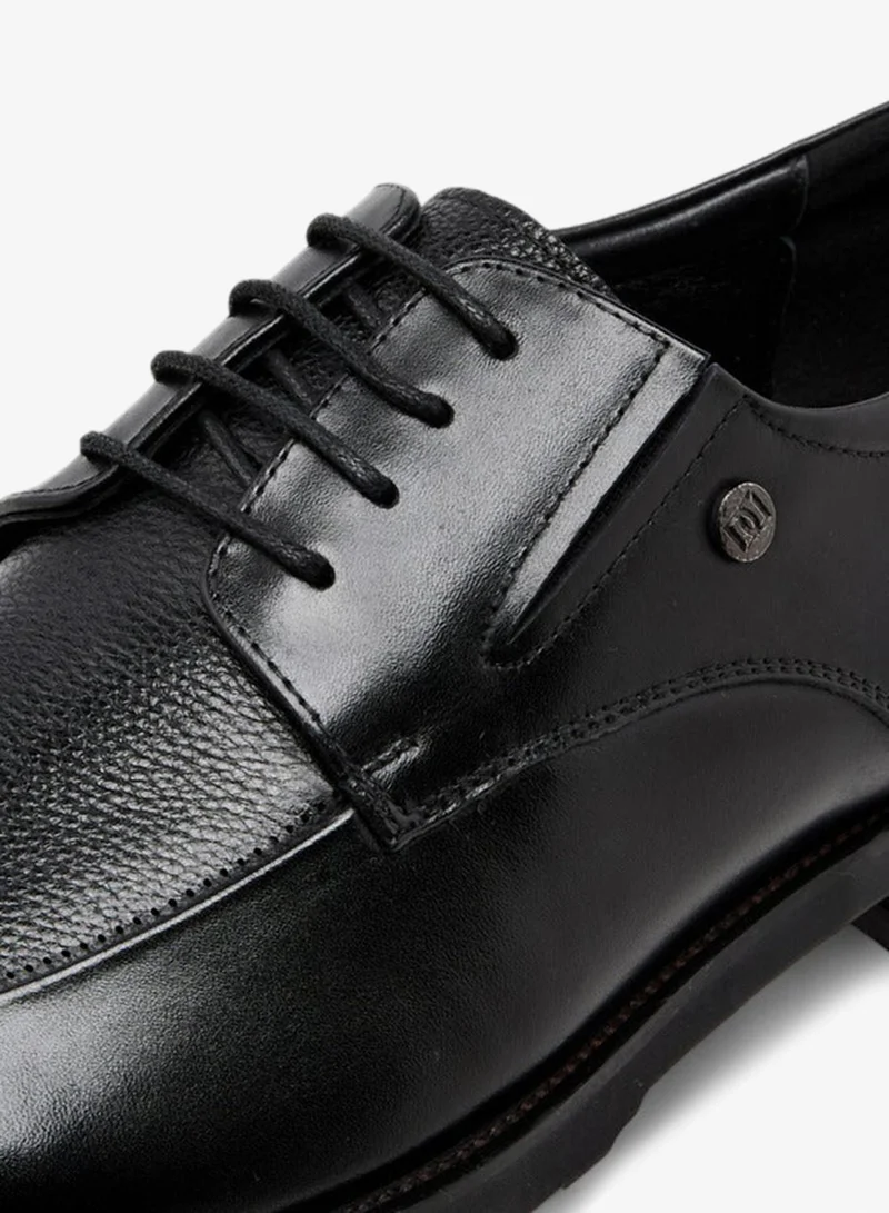 DUCHINI Black Men Leather Lace-Up Derby Shoes for Men | Best Price UAE