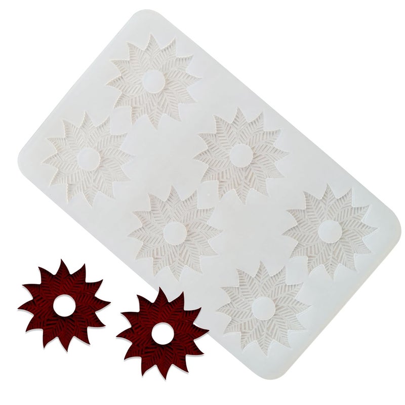 MoldBerry Garnising Mold Flower Shape Silicone Garnish Making Mold Chocolate Mould Candy Crayons Fondant Resin Cake Decoration Tools for DIY Dessert Decoration Garnish Pack of 1 - Image 3
