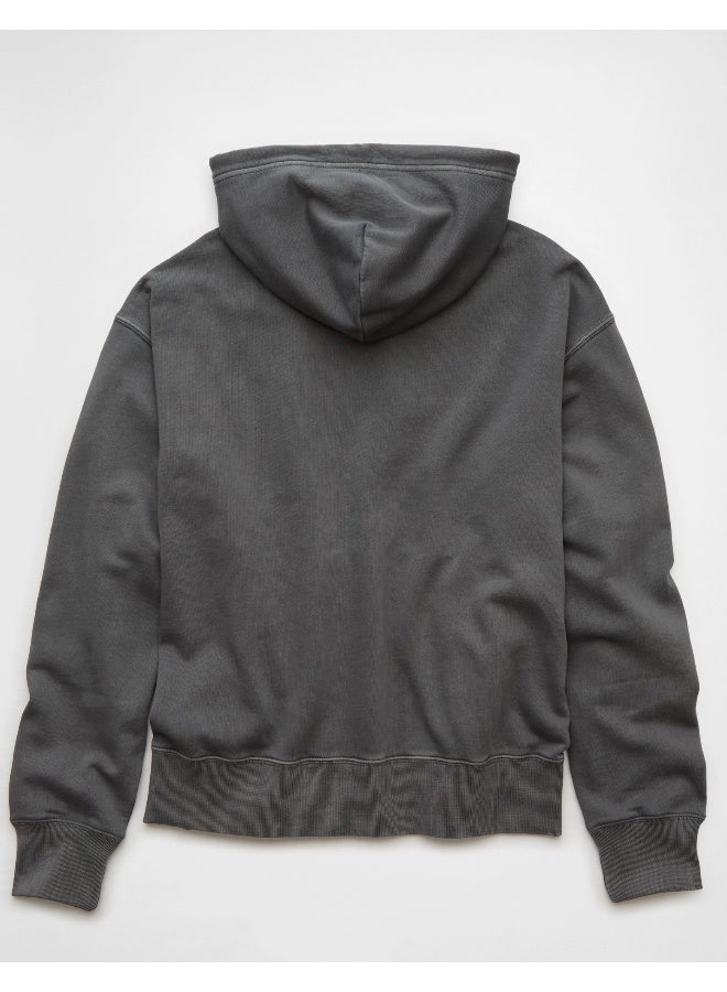 American Eagle Logo Graphic Drawstring Pullover Hoodie  - Image 3