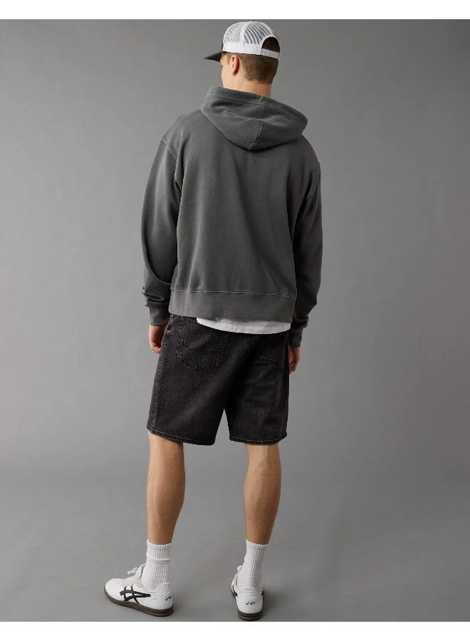American Eagle Logo Graphic Drawstring Pullover Hoodie