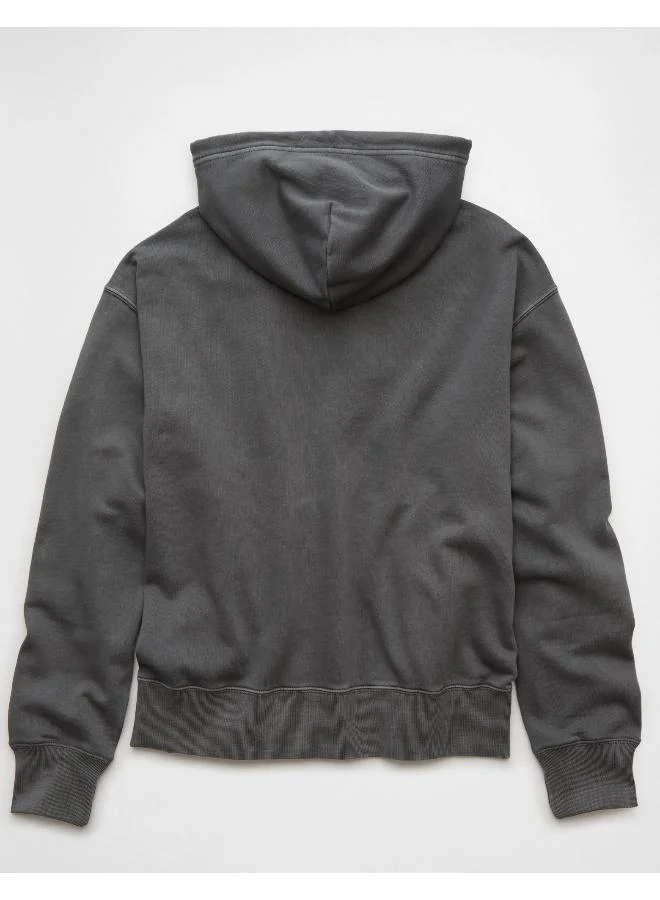 American Eagle Logo Graphic Drawstring Pullover Hoodie