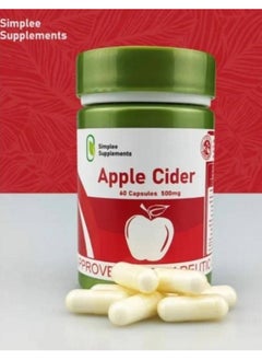 Simplee Supplements Simplee Supplement Apple Cidar 60 Capsules 500mg 