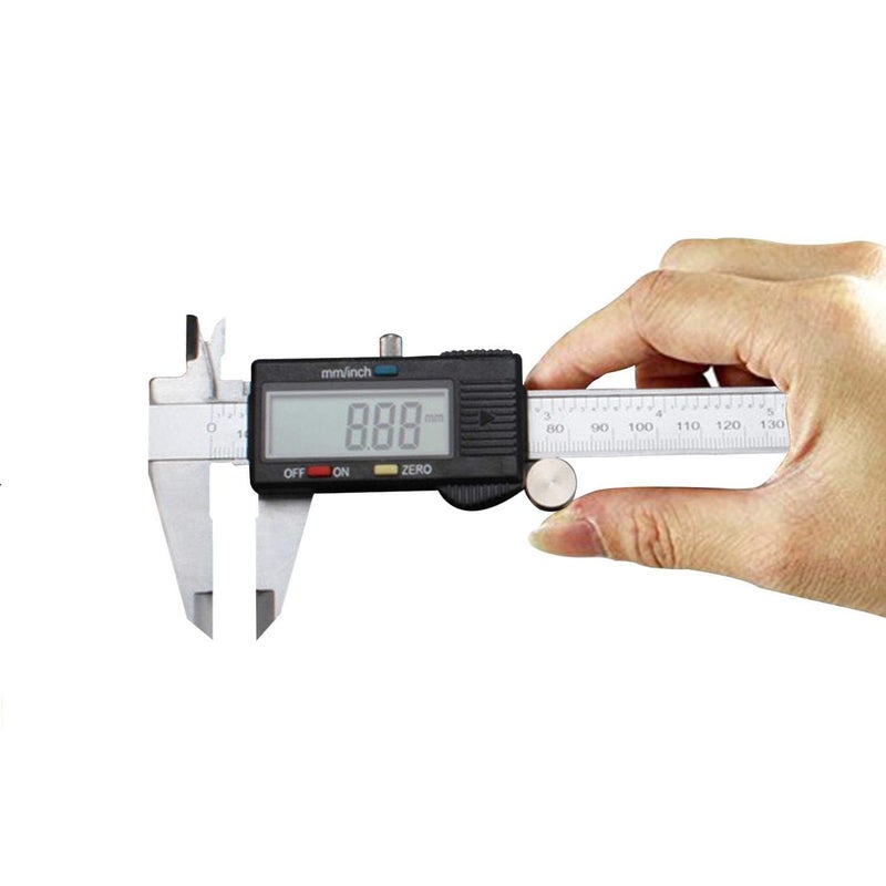 Electronic Digital Micrometer Gauge, Advanced Stainless Steel Digital Caliper Gauge Compass for Thickness Gauge, 6 Inch - 150mm - by Rana Store - Image 1