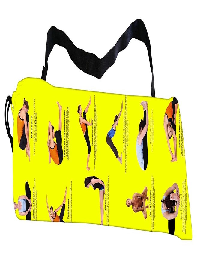 Active Elements Breathable Fabric & Printed Yoga mat Cover/Bag for 3 or 4 mm Standard Size. Yoga Cover Flat : 7 x 26 inch - Image 2