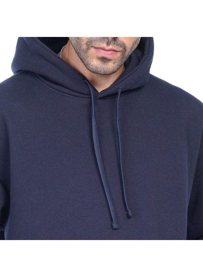 Coup Mens - Plain Hooded Sweatshirt With Long Sleeves - Image 2