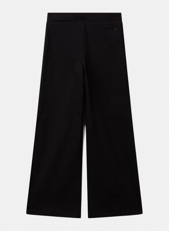 Benetton Girls Wide trousers in stretch cotton - Image 3