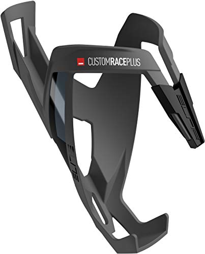 Elite Custom Race Plus Bottle Cage – Black Skin Soft Touch – Lightweight, Durable Cycling Water Bottle Holder - Image 1