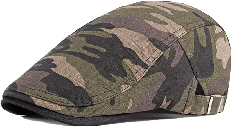 Qunson 2 Pack Men's Cotton Flat Cap Ivy Gatsby Newsboy Hat - Image 2