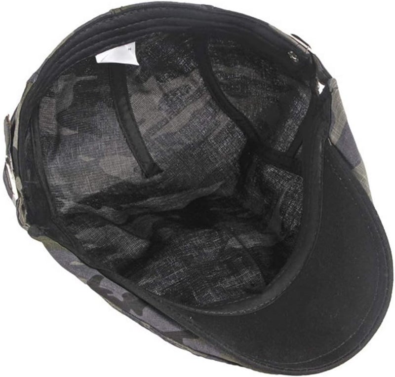 Qunson 2 Pack Men's Cotton Flat Cap Ivy Gatsby Newsboy Hat - Image 4