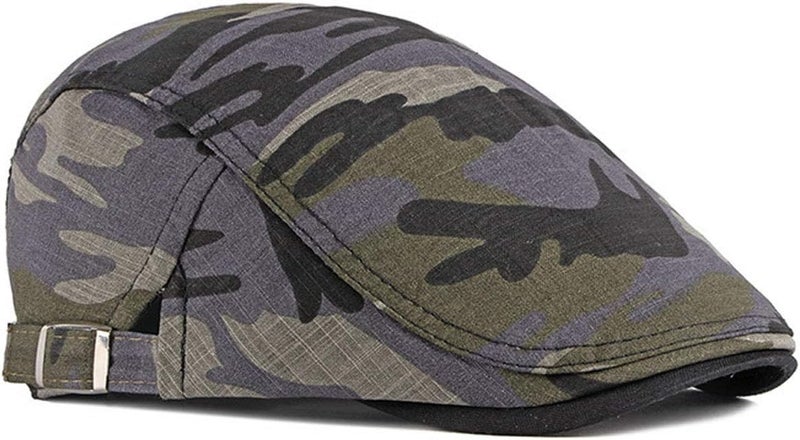 Qunson 2 Pack Men's Cotton Flat Cap Ivy Gatsby Newsboy Hat - Image 3