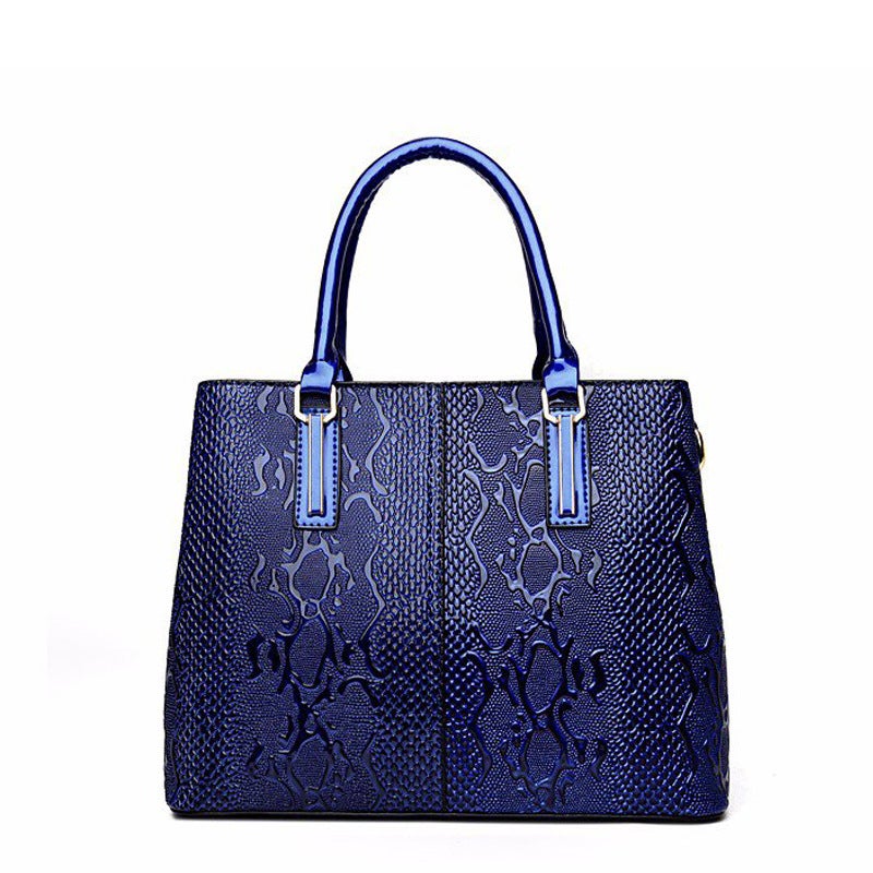 2020 New Fashion Mother Bag Middle-Aged Women'S Bag Mother Patent Leather Slung Shoulder Handbag A Generation Of Hair - Image 3
