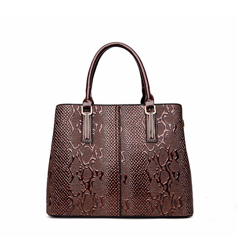 2020 New Fashion Mother Bag Middle-Aged Women'S Bag Mother Patent Leather Slung Shoulder Handbag A Generation Of Hair - Image 5
