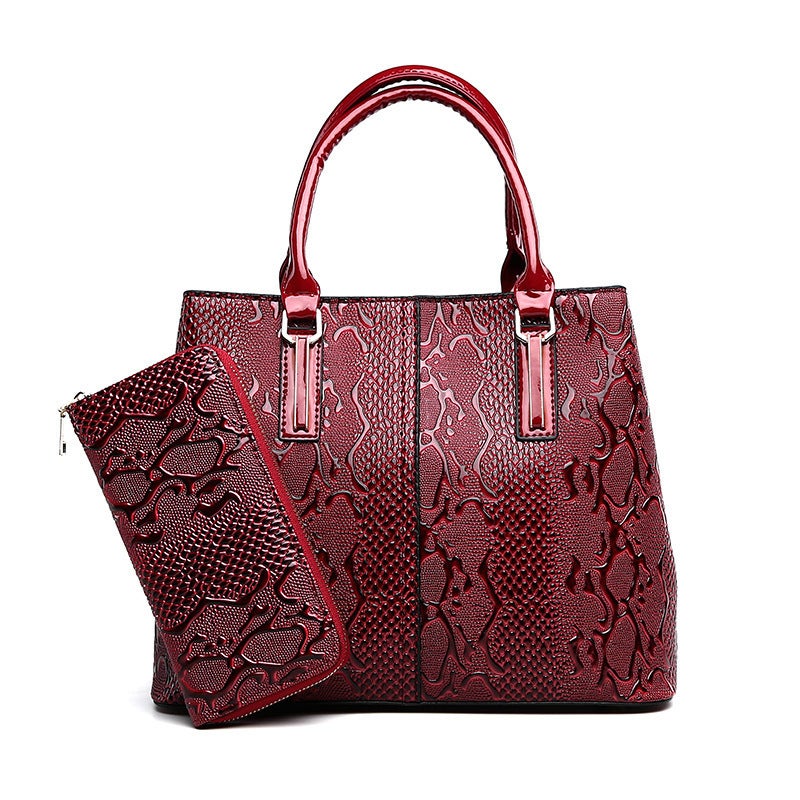 2020 New Fashion Mother Bag Middle-Aged Women'S Bag Mother Patent Leather Slung Shoulder Handbag A Generation Of Hair - Image 1