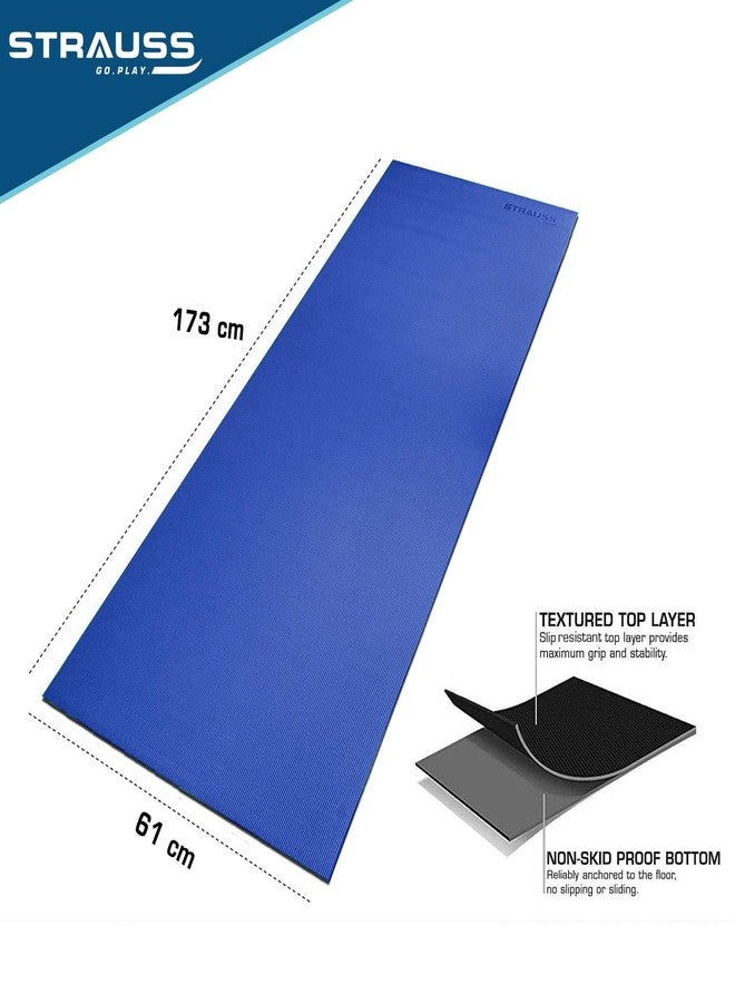 STRAUSS Anti Skid Solid PVC Yoga Mat with Carry Bag|Exercise Mat for Home,Gym(Pack of 2) - Image 4