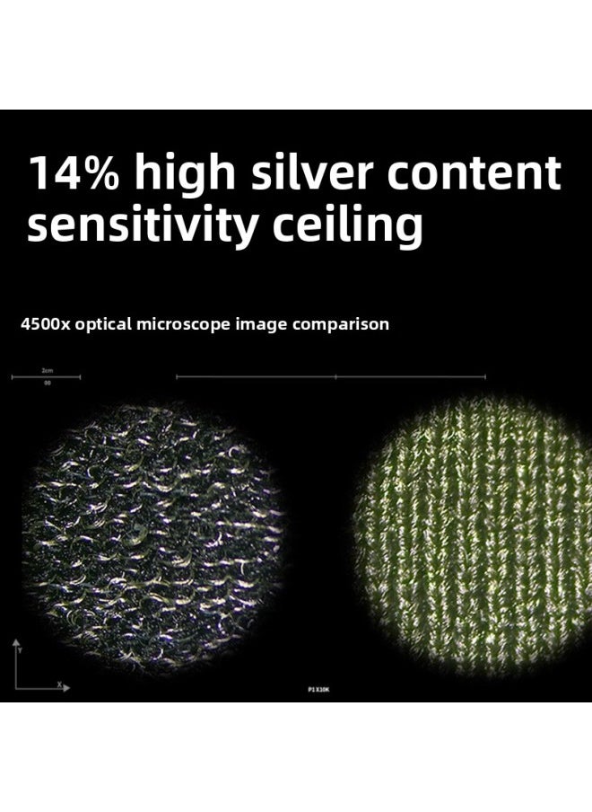 Shake The Same Style War Bear Game Finger Sleeve Ultra-thin Chicken Finger Sleeve Touch Screen Non-slip Ice Silk Breathable Silver Cloth Double Finger-Product Color:[superconducting Silver Cloth] Green  - Image 3