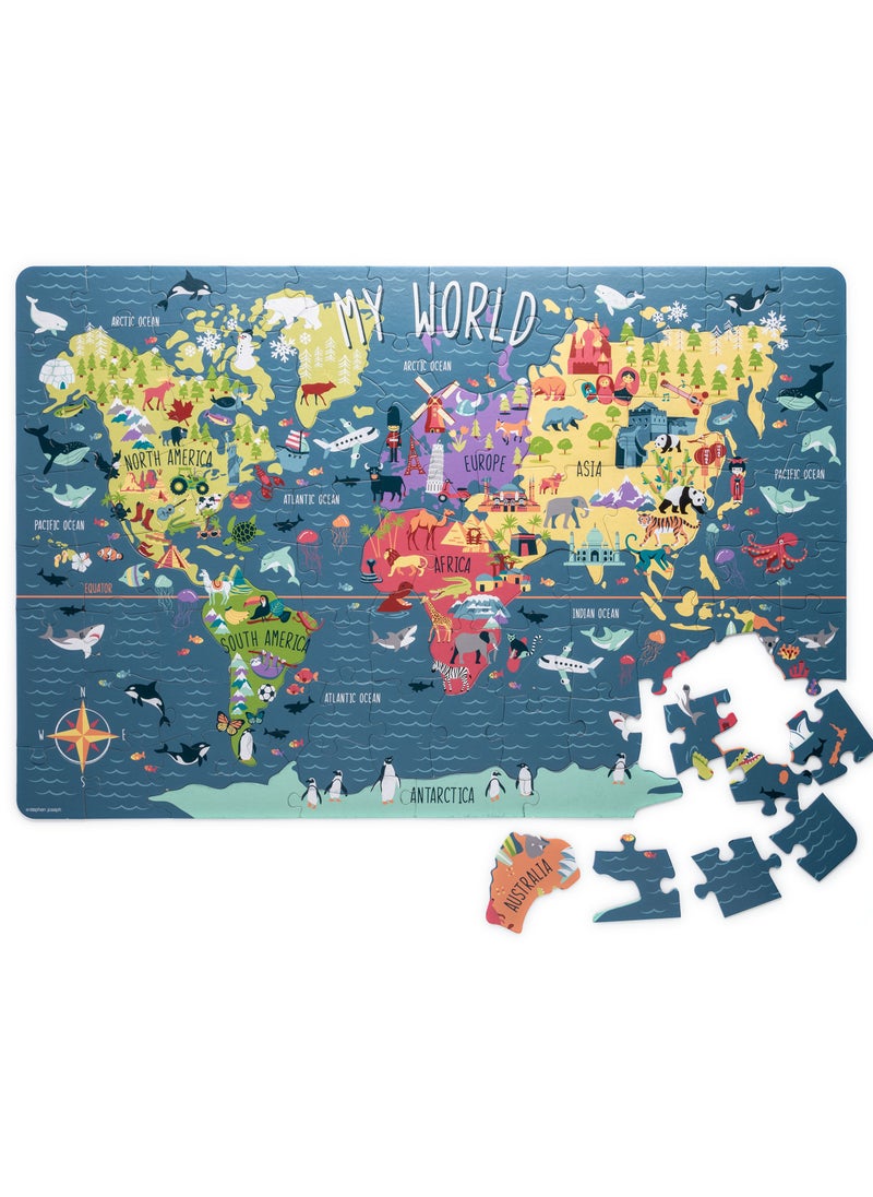 Stephen Joseph Kids Floor Puzzle World  - Image 1