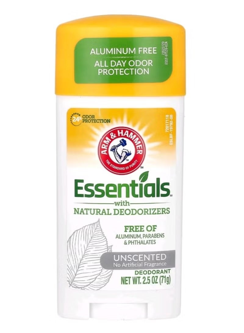 Arm & Hammer Essentials Natural Deodorant Unscented- 71 g - Image 1