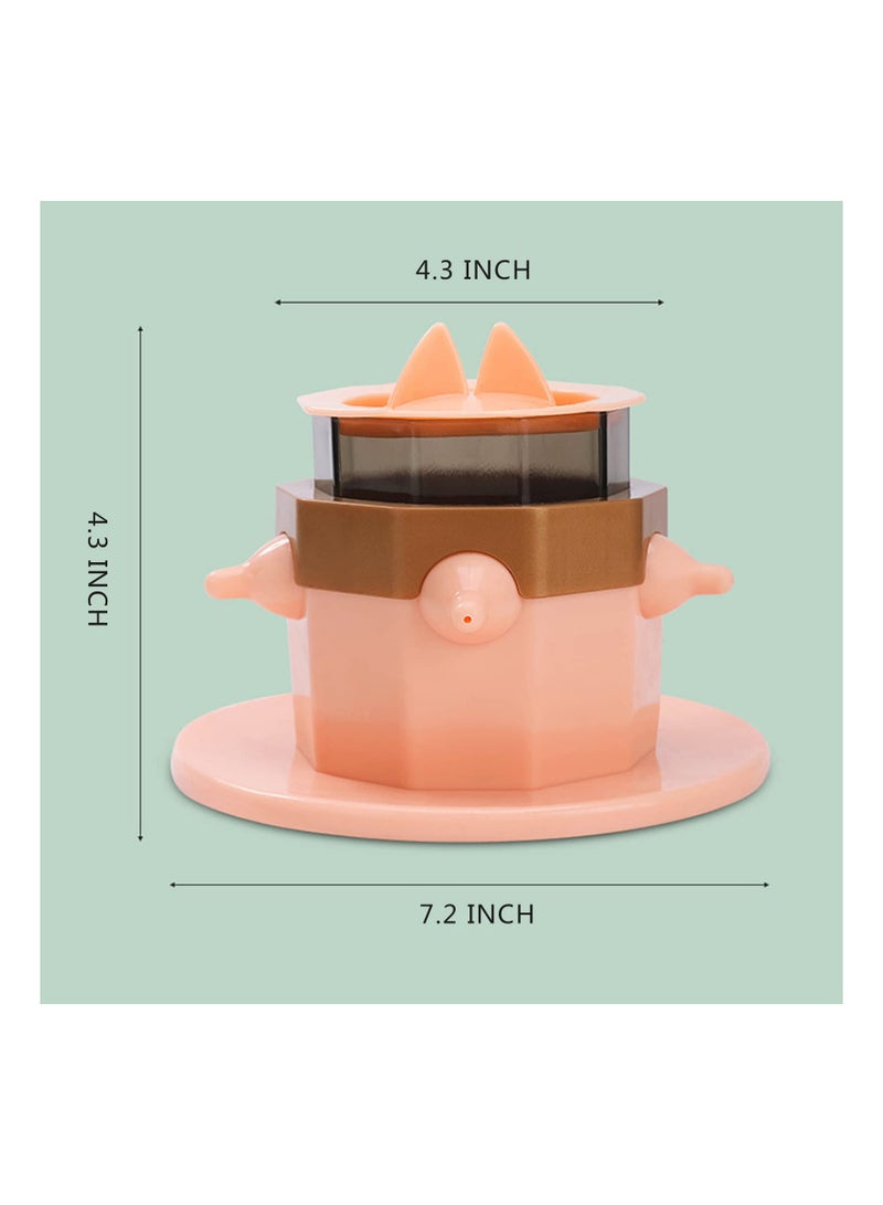 SOLARAE Puppy Feeder for Multiple Puppies - 400ml Milk Bowl with Lids & 5 Teats, Strong Suction Base, Ideal Feeding Station for Kittens, Puppies, and Rabbits. - Image 5