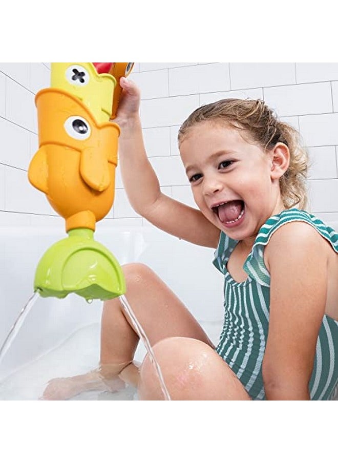 Yookidoo Yookidoo Toddler Baby Bath Magnetic Fishing Game Toy with Water Effects (Ages 2+) Includes 3 Moving Fish, Worm & Fishing Pole (4pc) Floating Fish Playset for Bath Time or Pool (Mold Free)  - Image 3