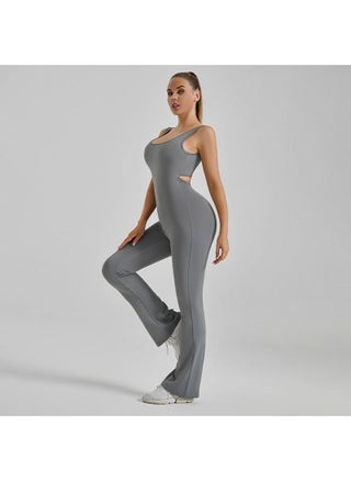 Cross-border zone Europe and the United States new fashion tight yoga jumpsuit hollow back slim slim jumpsuit Sea rock gray - pzsku/ZC8319B151945C5C5A188Z/45/_/1734173832/de53df0e-47d0-42c8-8655-603403c2fe1d