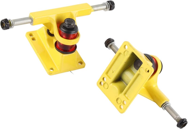 2Pcs Skateboard Trucks Combo 3.25 Inch Wheels, ABEC Longboard Skateboard Accessory, Lightweight Sturdy Aluminum Alloy for 32-55mm Height - Image 5