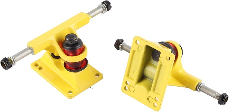 2Pcs Skateboard Trucks Combo 3.25 Inch Wheels, ABEC Longboard Skateboard Accessory, Lightweight Sturdy Aluminum Alloy for 32-55mm Height - Image 2