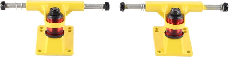 2Pcs Skateboard Trucks Combo 3.25 Inch Wheels, ABEC Longboard Skateboard Accessory, Lightweight Sturdy Aluminum Alloy for 32-55mm Height - Image 1