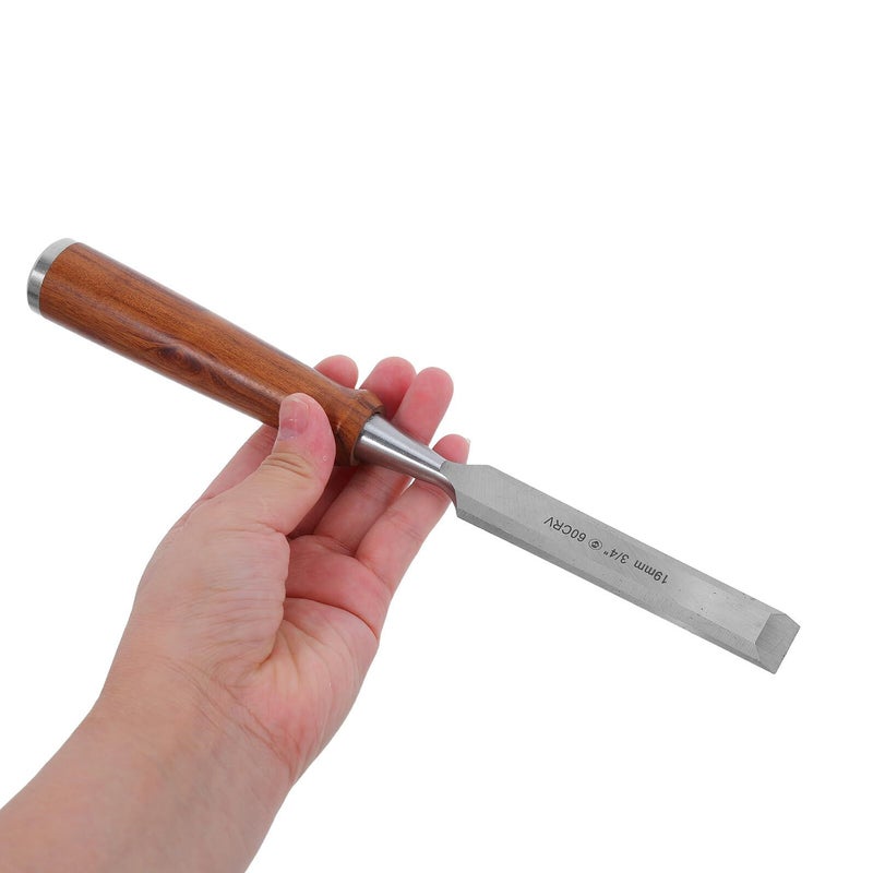 Woodworking Chisel 19mm with Storage Box Wood Carving Tool and Protective Blade Sheath - Image 5