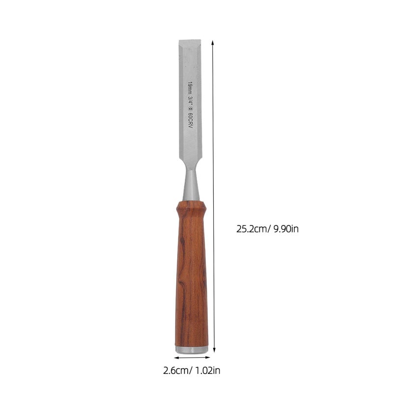 Woodworking Chisel 19mm with Storage Box Wood Carving Tool and Protective Blade Sheath - Image 3